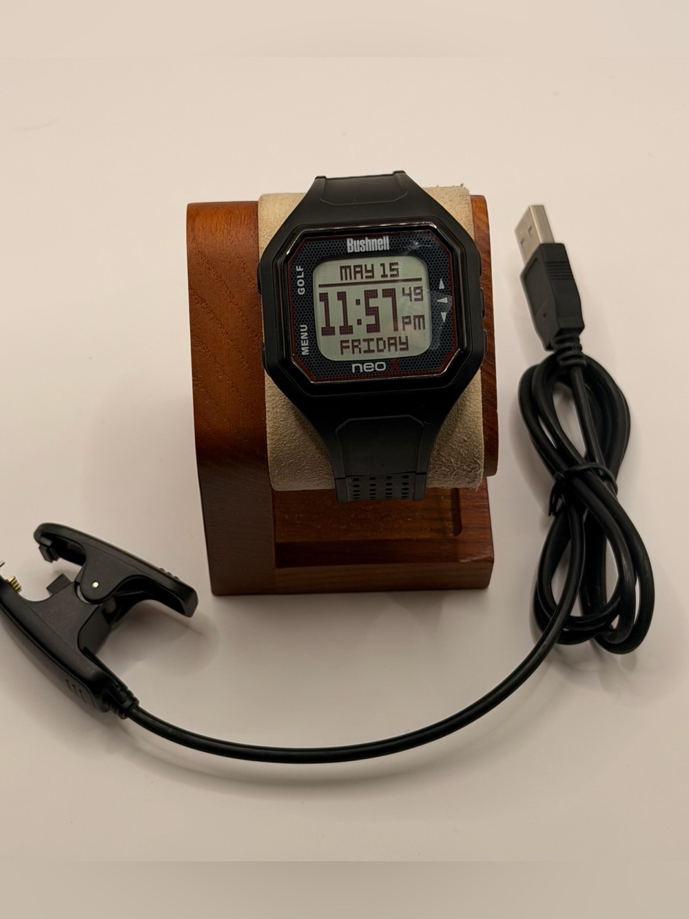 Bushnell Neo X GPS Digital Golf Watch, Black, Charger Included